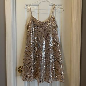 Honey and Rosie. Honey & Rosie. Gold sequins.